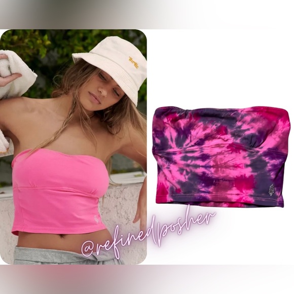 Free People Tops - Free People Movement Hot Shot Tube Top size Medium NEW Malibu Tie Dye